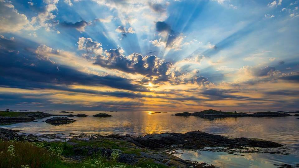 Leite Gård near Atlantic Road in Hustadvika Lyngstad Exterior foto